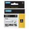 DYMO Rhino 0.5 in. x 18 ft. Permanent Vinyl Industrial Label Tape - Black/White Print (1-Roll)